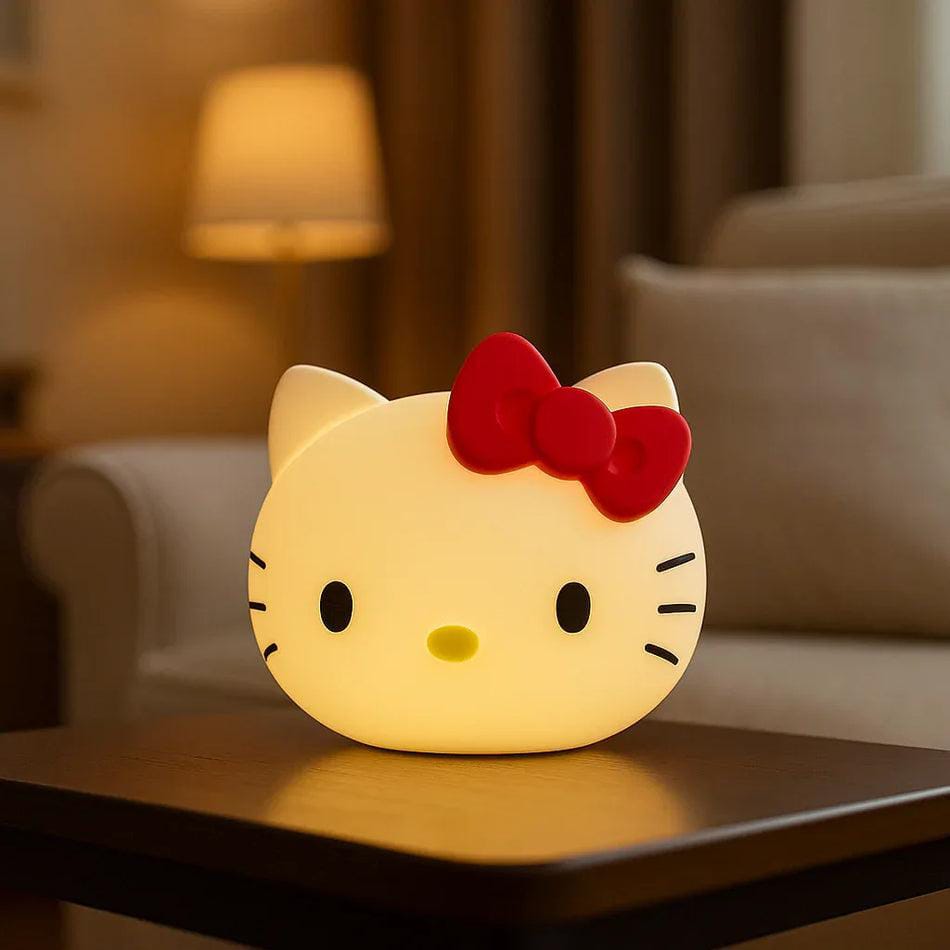 Hello Kitty Silicone Face Lamp Soft Night Light
