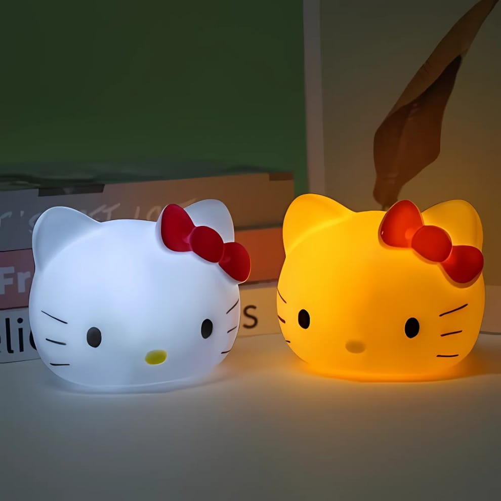Hello Kitty Silicone Face Lamp Soft Night Light