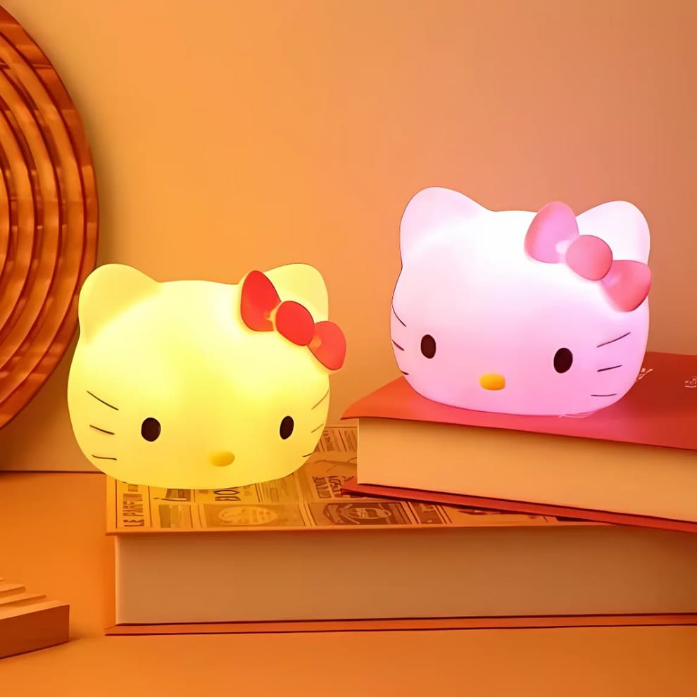 Hello Kitty Silicone Face Lamp Soft Night Light