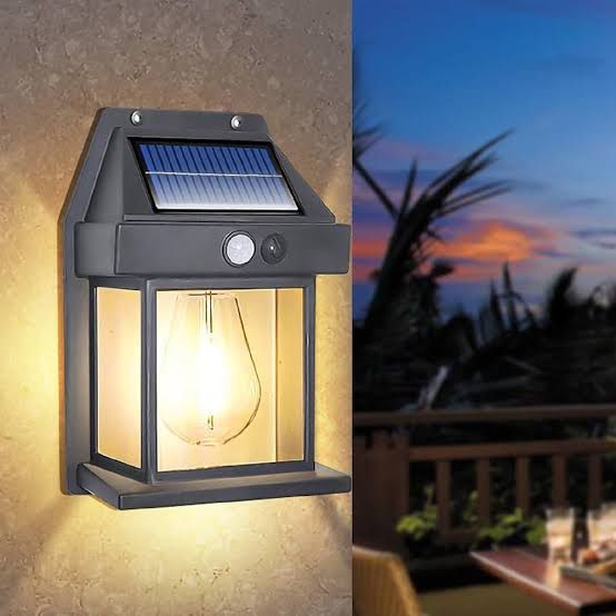 Solar Powered Motion Sensor Wall Light Waterproof Outdoor LED Security Lamp
