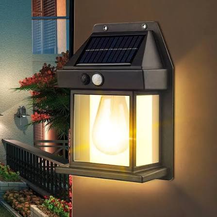 Solar Powered Motion Sensor Wall Light Waterproof Outdoor LED Security Lamp
