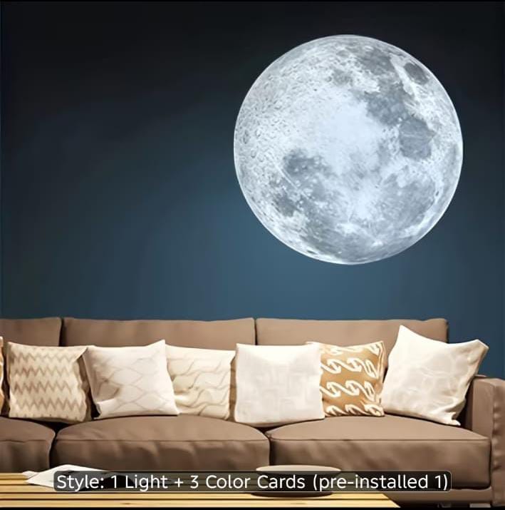 USB Moon Projection Lamp 3D Starry Sky & Room Ambience Night Light