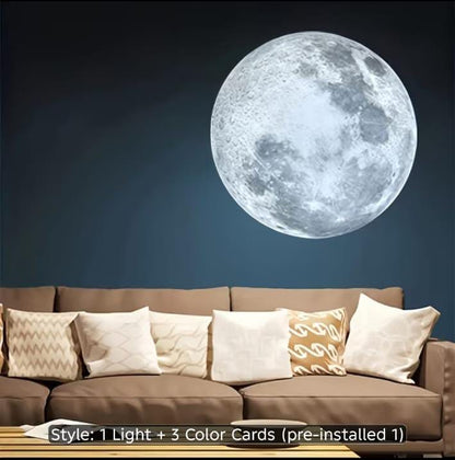USB Moon Projection Lamp 3D Starry Sky & Room Ambience Night Light