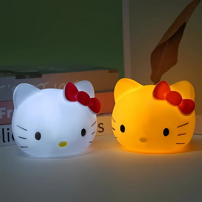 Hello Kitty Silicone Face Lamp Soft Night Light