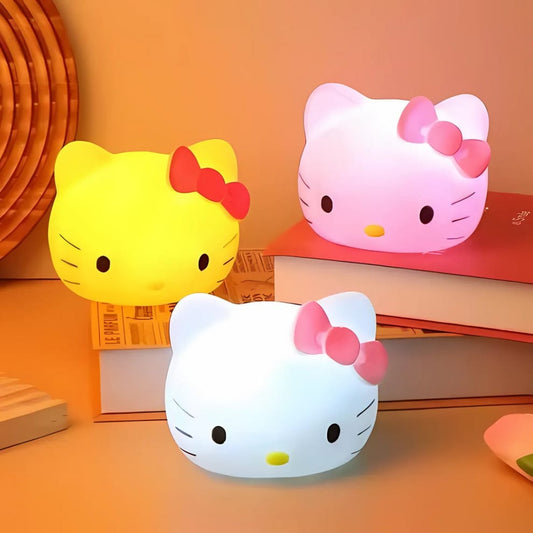 Hello Kitty Silicone Face Lamp Soft Night Light