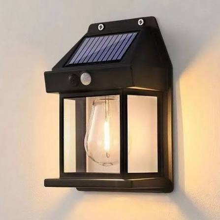 Solar Powered Motion Sensor Wall Light Waterproof Outdoor LED Security Lamp
